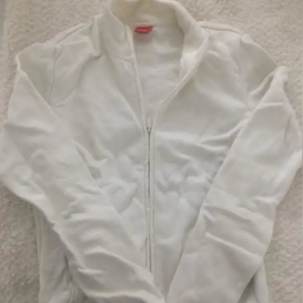 Espirit White Zip Up Size: Small